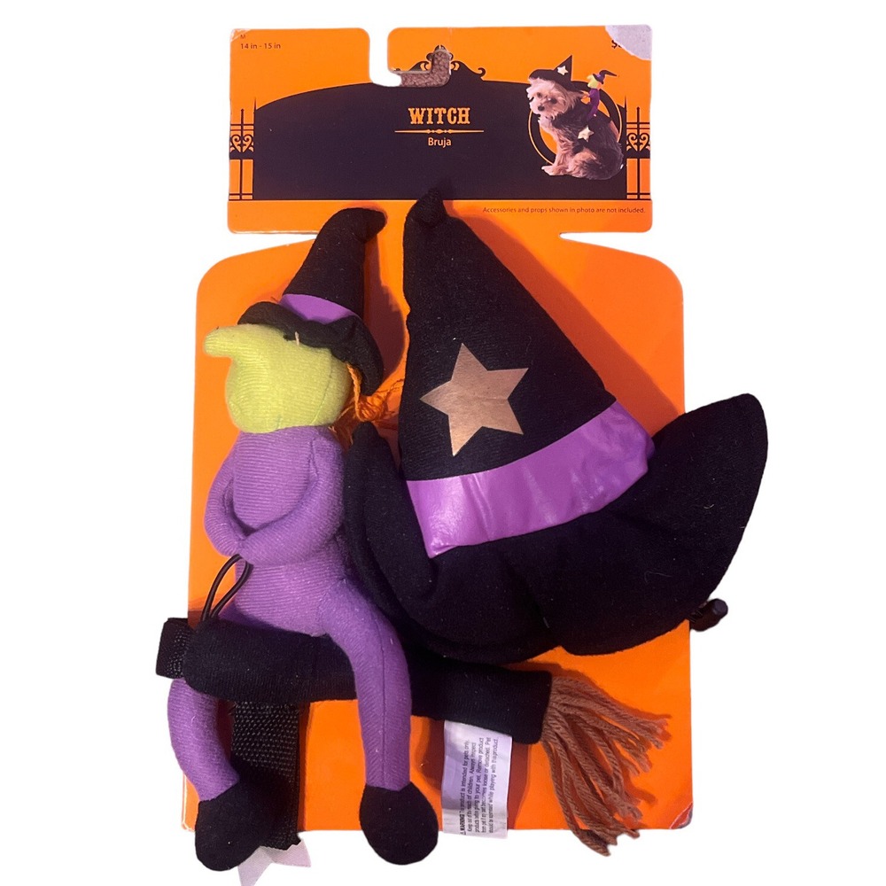Dog Witch RIDER Costume Pet Costume 2 Piece Set Medium
